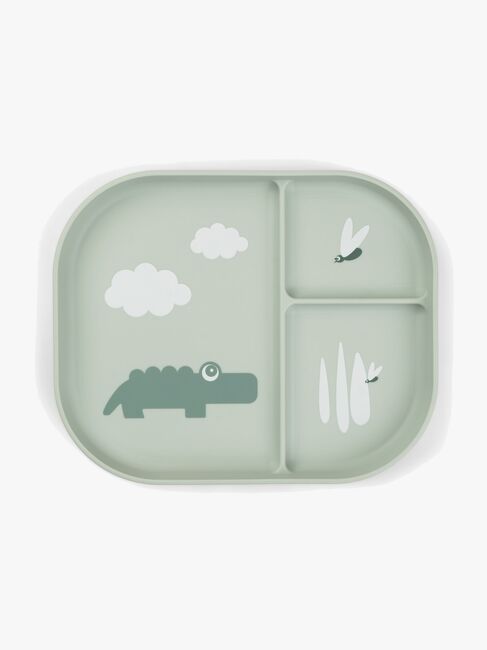 Done By Deer Foodie Geteilter Teller Croco, Grün