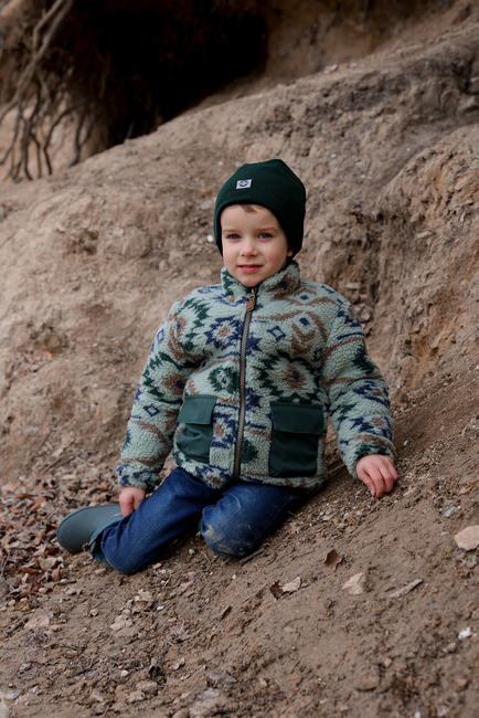 Mikk-Line Teddyjacke, Balsam Green