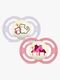 MAM Perfect Night Schnuller Silikon 2er-Pack 6-16m, Rosa