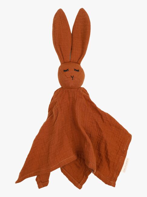 Oh, Poppy! Leia Kaninchen Schmusetuch Musselin, Warm Rust