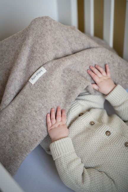 Baby's Only Newborn Decke Merinowolle TOG 1, Brushed Sand