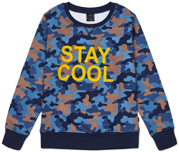 Luca & Lola Vincenzo Pullover, Blue Camouflage