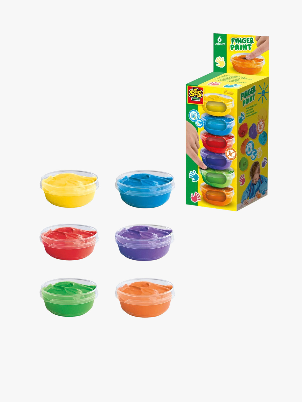 SES Creative Fingerfarben 6er-Pack