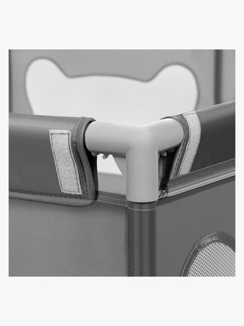 Lionelo WILLOW XL Laufgitter  für Kinder & Babys, Grey Concrete