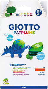 Giotto Patplume Knete 18er-Pack, Mehrfarbig