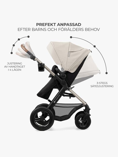 Kinderkraft MOOV 2 Air 3-in-1 Kombikinderwagen, Moonlight Grey