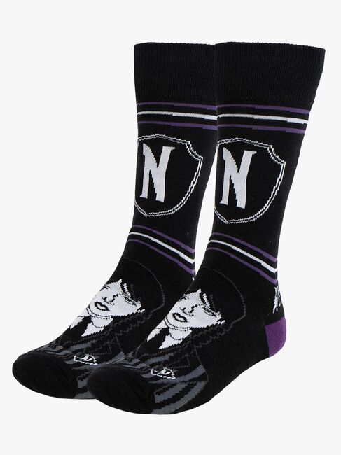 Wednesday Socken 3er-Pack, Schwarz