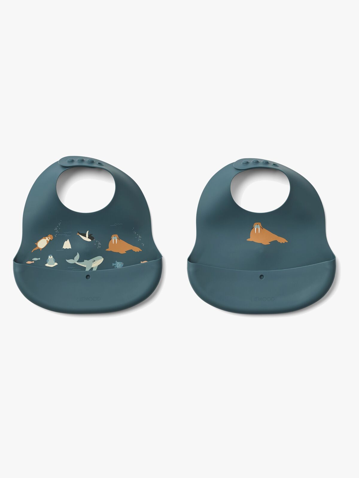 LIEWOOD Ember Gemusterte Lätzchen 2er-Pack, Arctic Sea/Ocean view