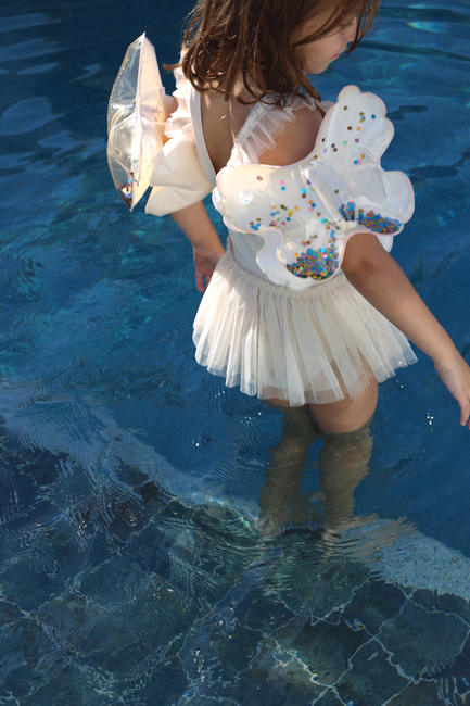 SUNNYLiFE Schwimmflügel, Cotton Candy Glitter