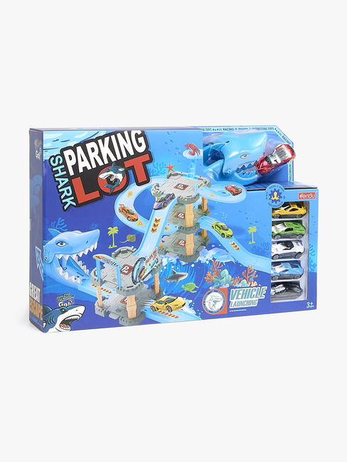 Alex's Garage Shark Autorennbahn & Garage XL