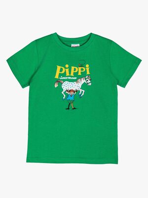 Pippi Langstrumpf X Martinex Pippi Logo T-Shirt, Grün