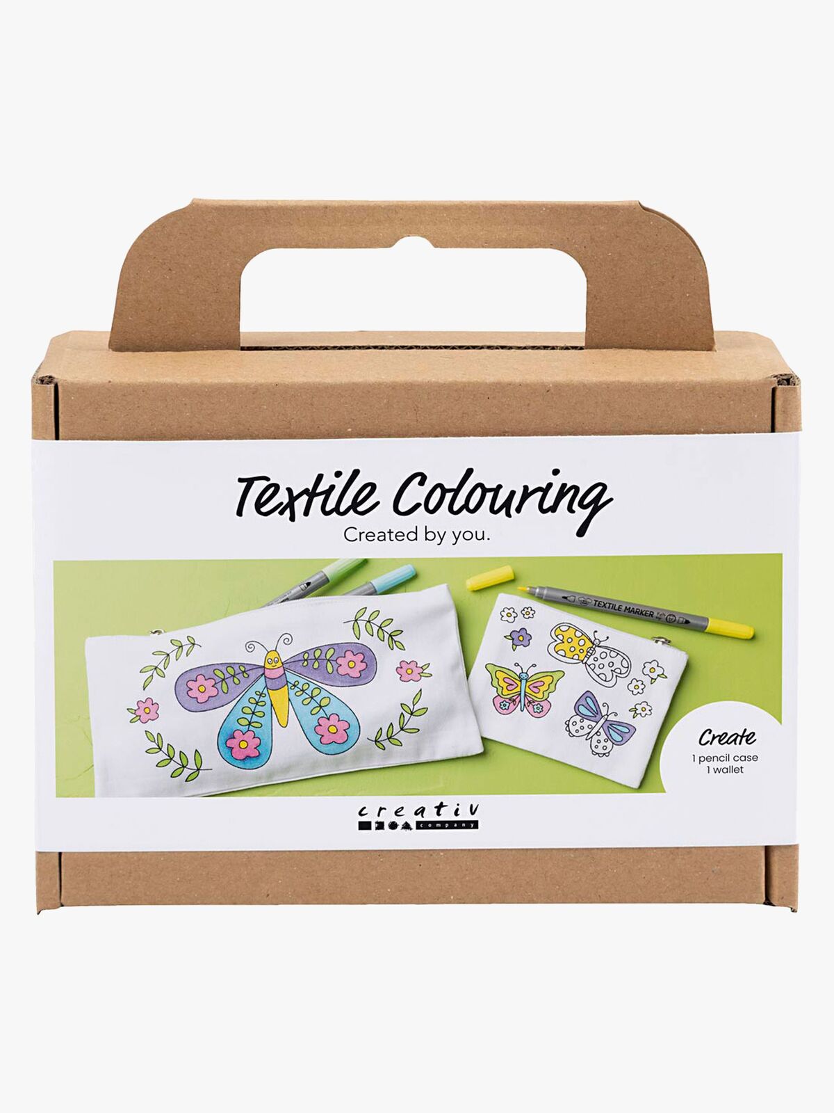 Creativ Company Mini Kreativset Textilmalen Schmetterlinge