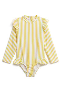 Petite Chérie Atelier Kajsa UV-Badeanzug, Yellow Stripe