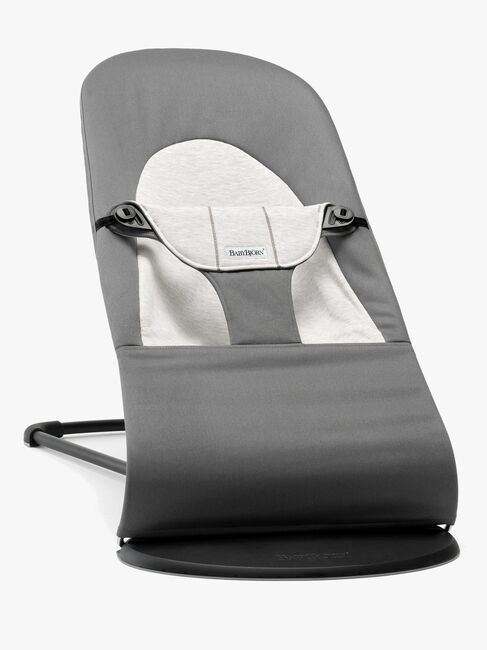 BabyBjörn Balance Soft Babywippe Gewebt Jersey-Stoff, Dunkelgrau/Grau