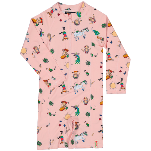 Geggamoja UV-Schutzanzug Pippi Langstrumpf, Rosa