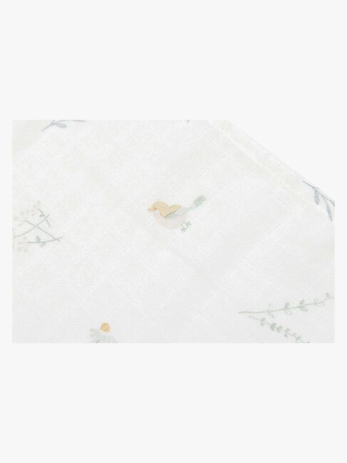 Jollein Musselintücher Lovely Birds 3er-Pack, Mehrfarbig