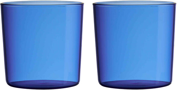 Design Letters Kids Eco Trinkglas ECOZEN® 2er-Pack, Blau