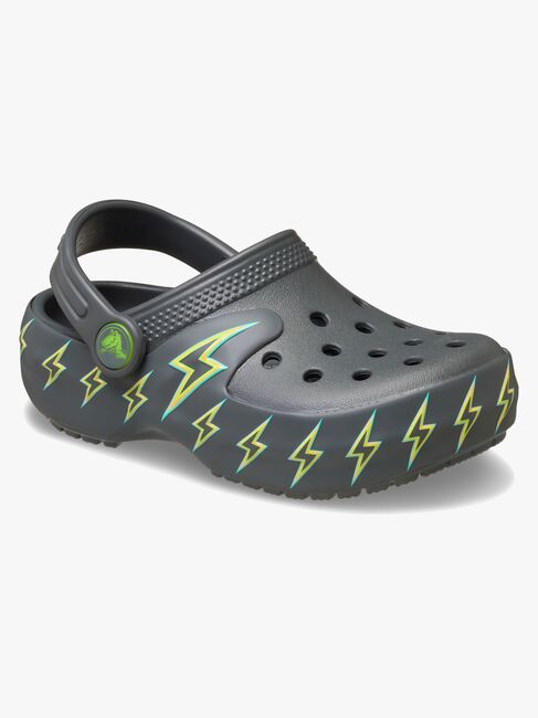 Crocs Classic Bolt Lights Pantoffeln, Carbon
