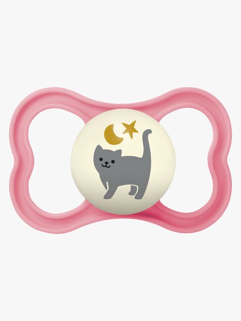 MAM Supreme Night Schnuller Silikon 6-16m, Rosa