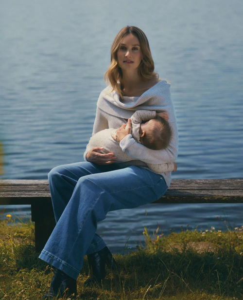 Cache Coeur KELLY Umstandsjeans, Mid Blue