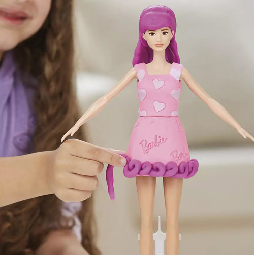 Play-Doh Barbie Knete mit Puppe Herz & Haar