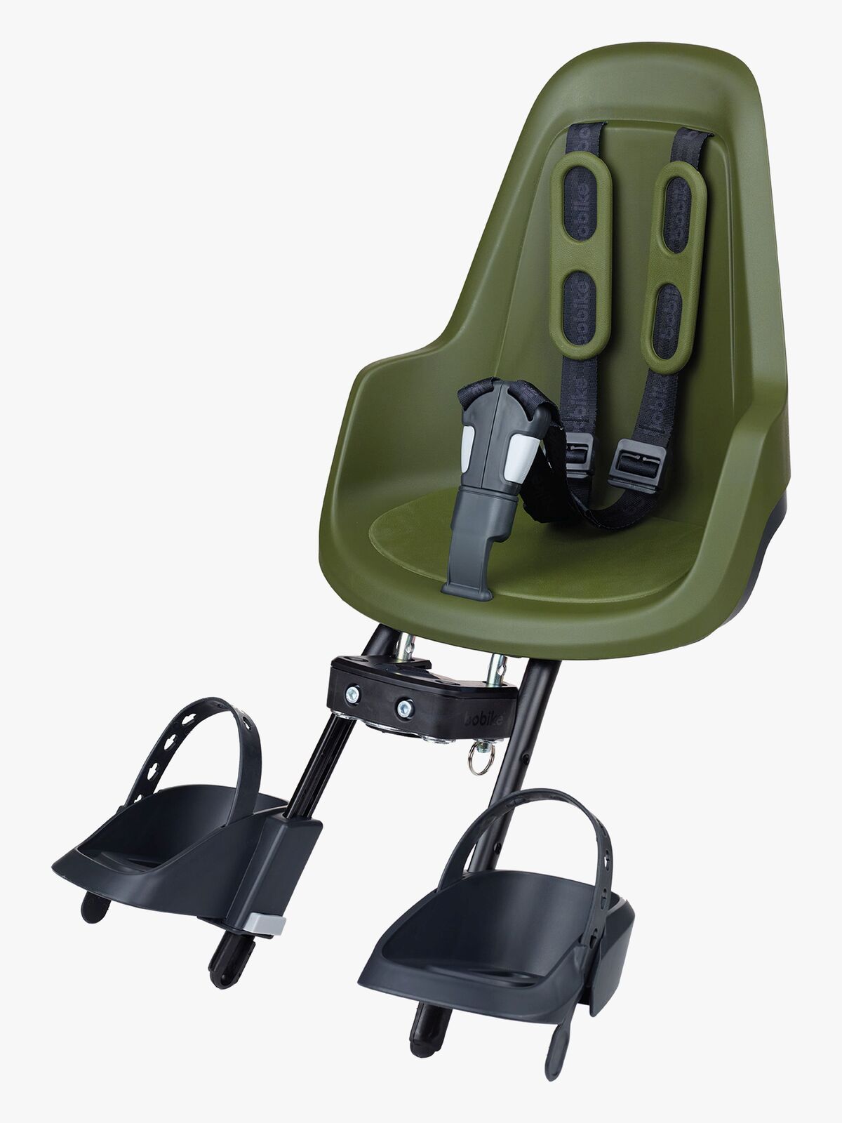 BoBike ONE Mini Front Mount Fahrradsitz, Olive Green