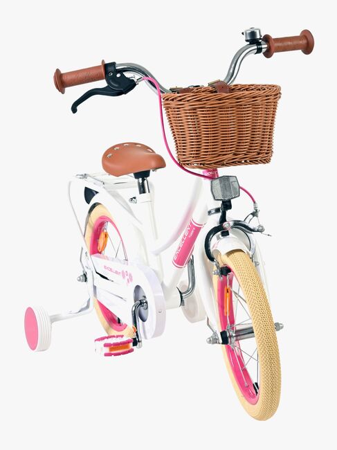 Volare Excellent Fahrrad mit Korb 14 Zoll, Weiß