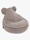 Meowbaby Bearly Sitzsack Teddy, Hellgrau