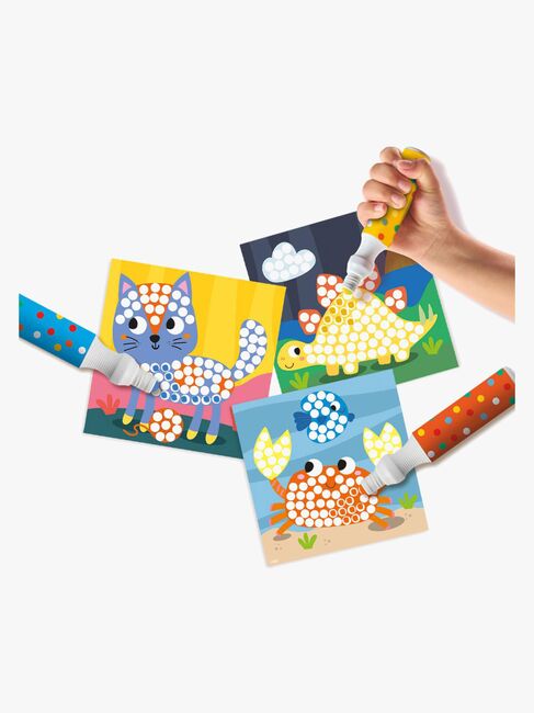 SES Creative Punkte-Marker XXL 3er-Pack mit Aktivitätskarten