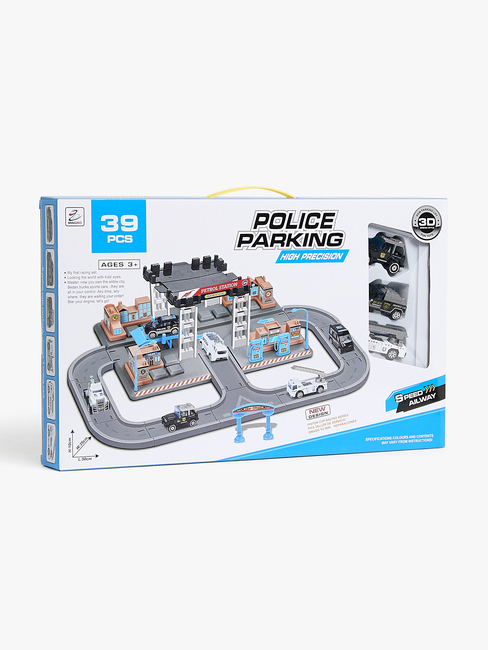 Alex's Garage Autorennbahn Polizeiparkplatz