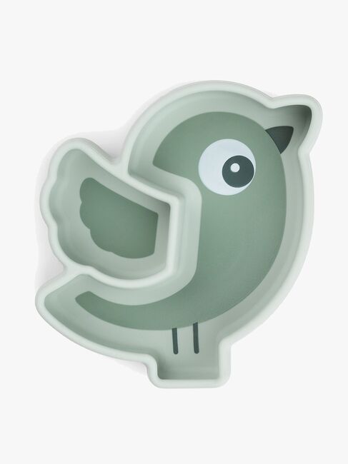 Done By Deer Stick & Stay Silikonteller Birdee, Green