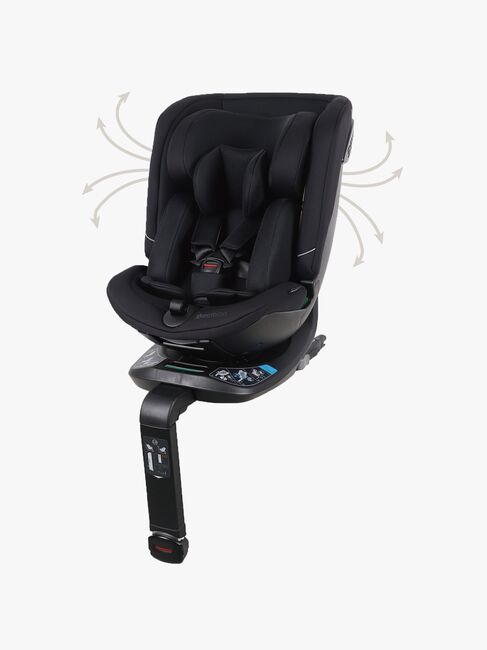 Beemoo Rotate i-Size Kindersitz, Black Mesh