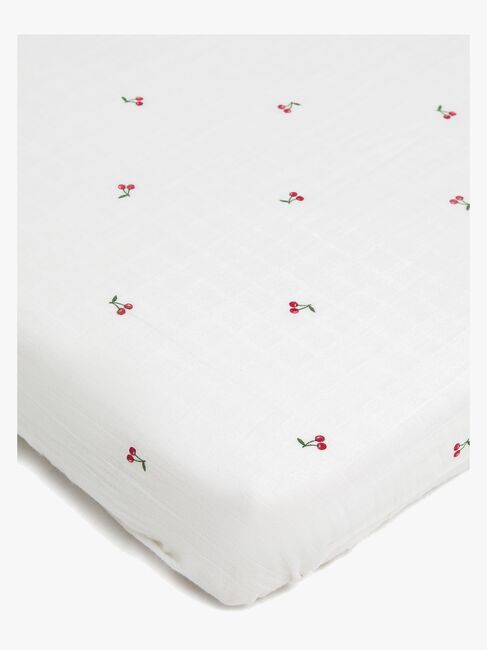 Alice & Fox NESSA Spannbettlaken Babybett 60x120, Weiß