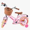 Volare Excellent Fahrrad mit Korb 12 Zoll, Rosa