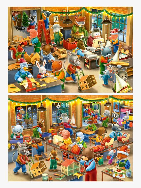 Ravensburger Christmas Toy Factory Puzzles 2x12 Teile