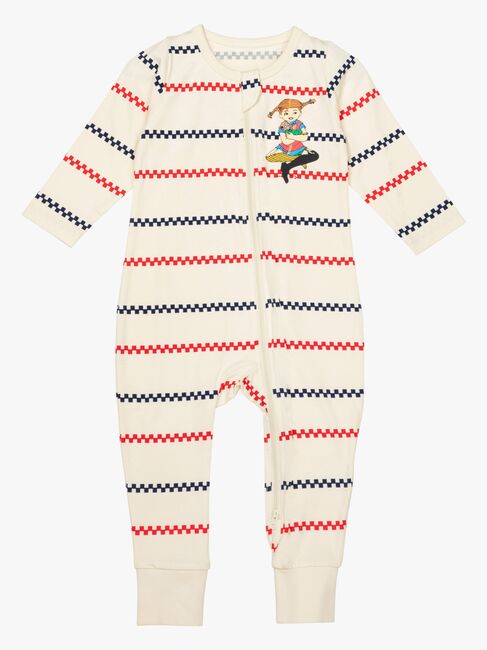 Pippi Langstrumpf X Martinex Square Stripe Pyjama, Kitt
