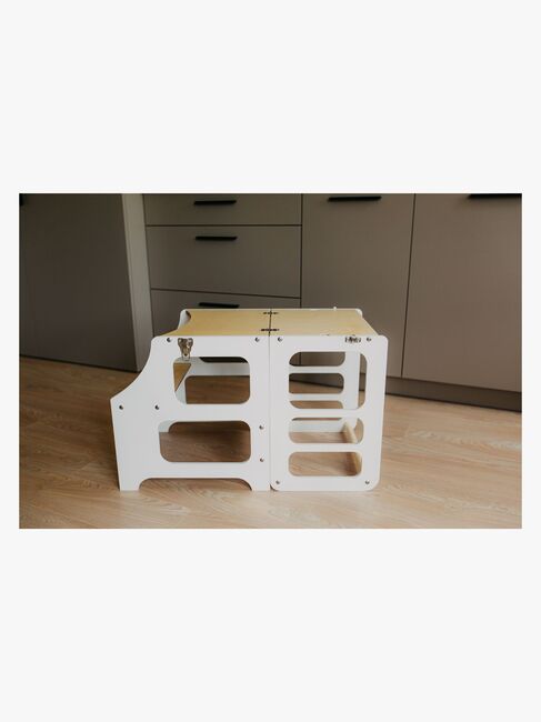 Duck Woodworks Klappbarer Lernturm, Weiß