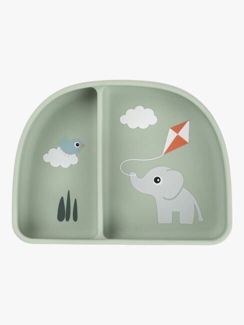 Done By Deer Playground Unterteilter Teller Stick & Stay, Green