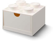 Lego Aufbewahrungsbox mit Schublade 4, Weiß