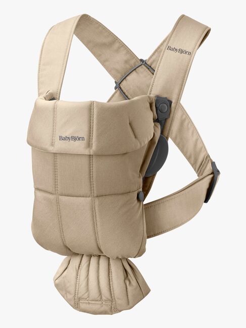 Babybjörn Mini Babytrage Gewebt, Beige