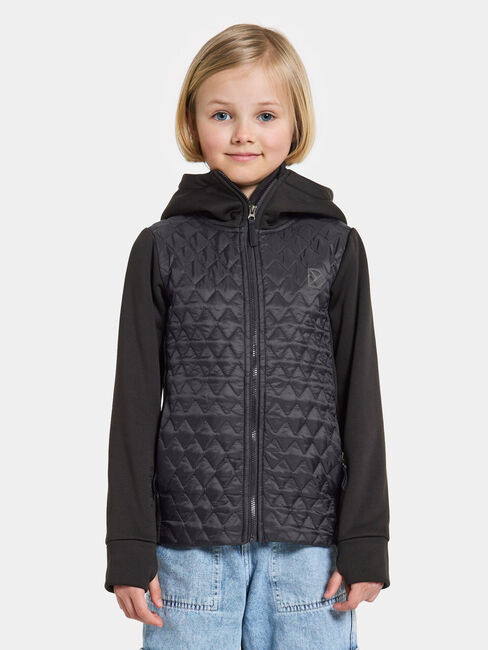 Didriksons Kapris Hybridjacke, Schwarz