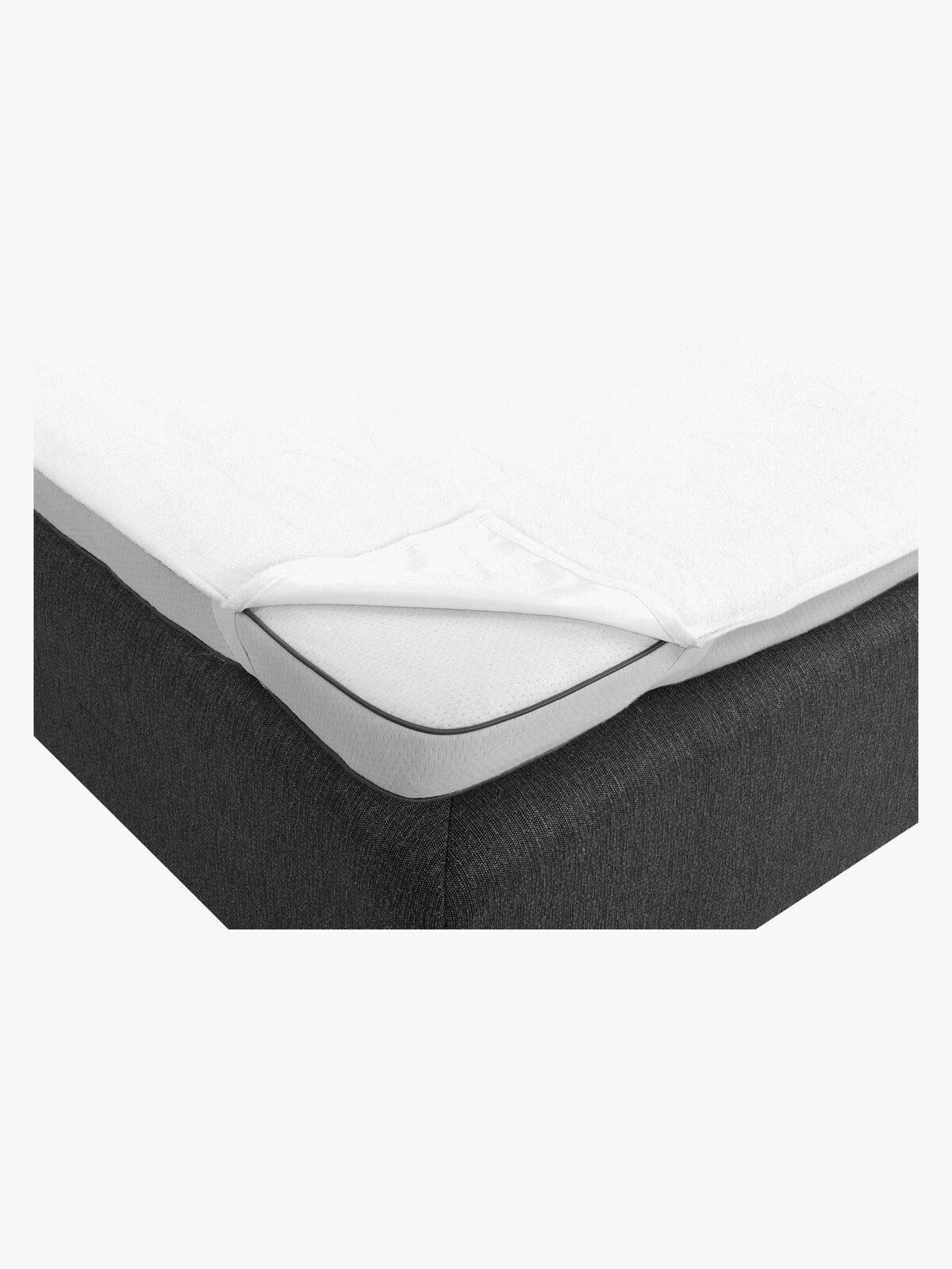 Borganäs of Sweden Laken Kunststoffbeschichteter Frottee 90 x 200 cm, Weiß