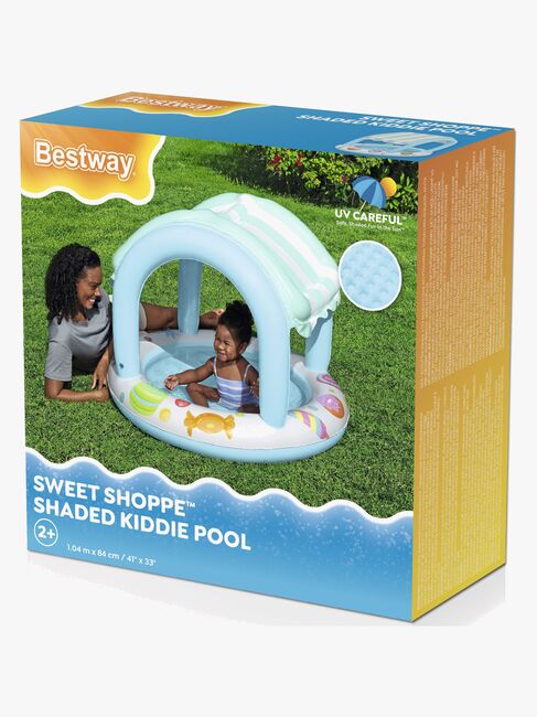 Bestway Sweet Shoppe Kinderpool mit Sonnenschutz 104 x 84 cm