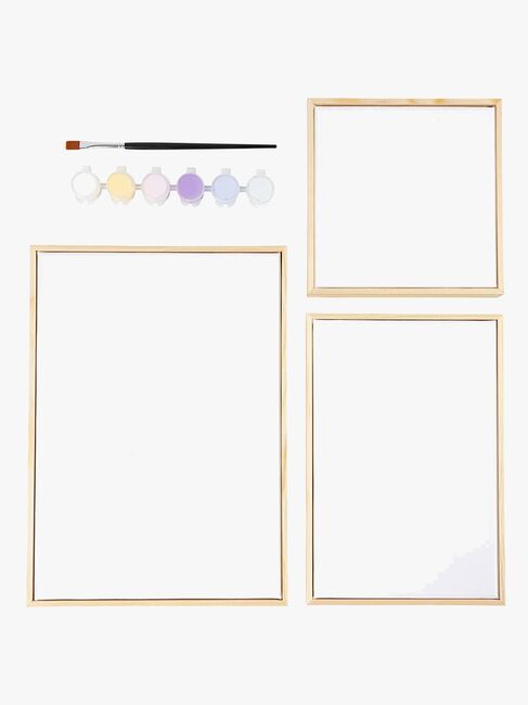 Creativ Company Leinwände 3er-Pack, Pastellfarben