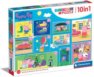Clementoni Super Color Peppa Wutz Puzzles 10-in-1