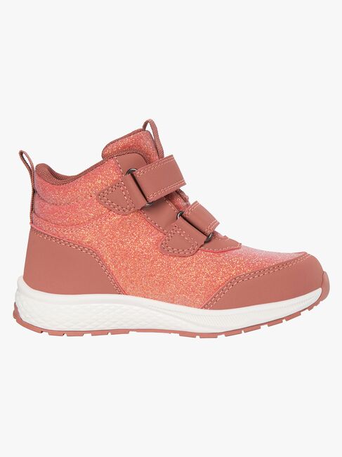 Viking Bouncy Glitzer Mid 2V WP Sneaker, Pink