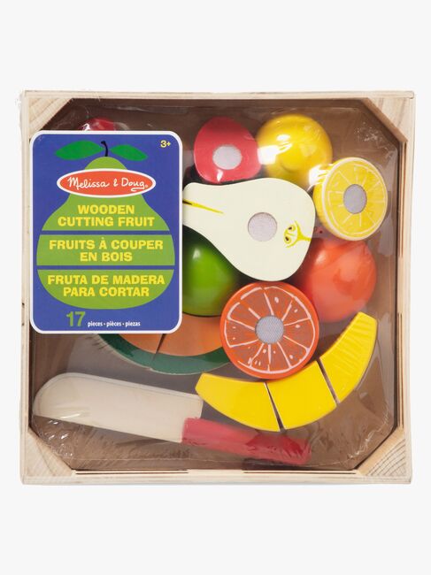 Melissa & Doug Spielset Obst in einer Box mit Messer