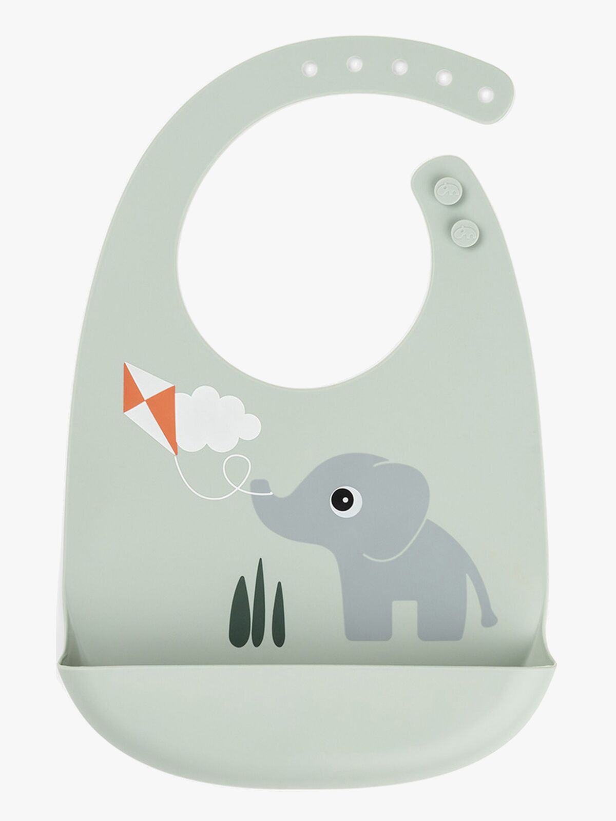 Done By Deer Playground Silikon Lätzchen, Green