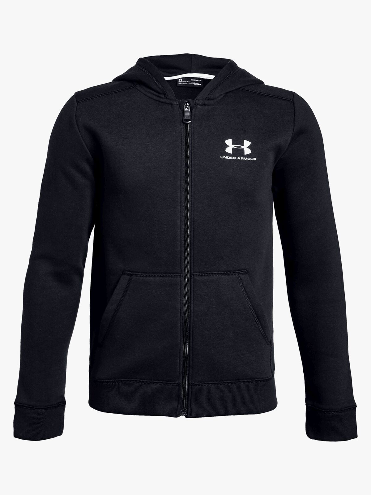 Under Armour EU Cotton Fleece Full Zip, Black