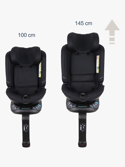 Beemoo Rotate i-Size Kindersitz, Black Mesh